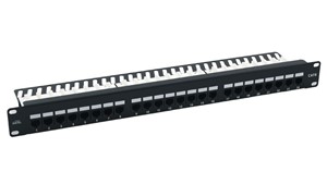 Picture of CAT 6 Unshielded Patch Panel 24-Port (Loaded)